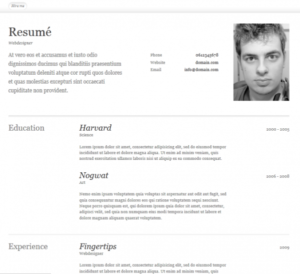 Read more about the article Free Html Resumé Template