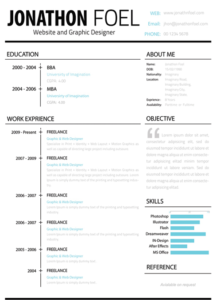 Minimalistic Resume Template